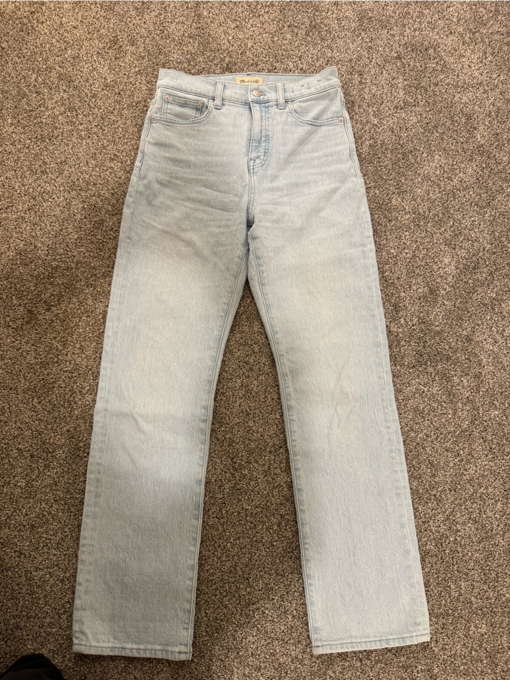 Madewell Light Blue Straight-leg Jeans